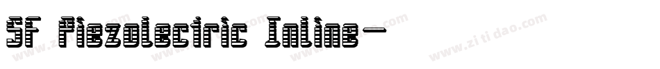 SF Piezolectric Inline字体转换